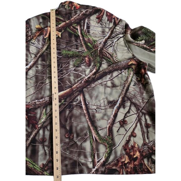 Huntworth Jacket Mens XL Camo Oak Tree Full Zip LS Pockets Fleece Inside Hunting - Picture 6 of 16
